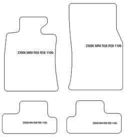 Tappetini per Mini Mini (R56 &R58) 11.2006-02.2014