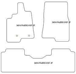 Tappetini per Mitsubishi Pajero IV corto 04.2007- MTM Plus