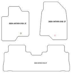 Tappetini per Opel Antara 01.2008-2015