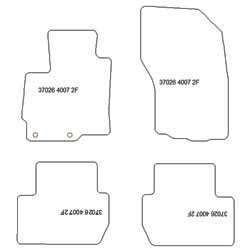Tappetini per Peugeot 4007 5 posti 2007-2012 MTM Plus