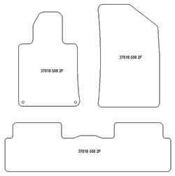 Tappetini per Peugeot 508 I station wagon 2010-06.2019 MTM Plus