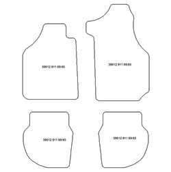 Tappetini per Porsche 964 II Targa Carrera 1989-1993 MTM Plus