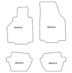 Tappetini per Porsche 996 1997-2004