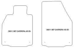 Tappetini per Porsche 997 carrera 4 2005-/