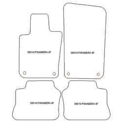 Tappetini per Porsche Panamera I 05.2009-2016 MTM Plus