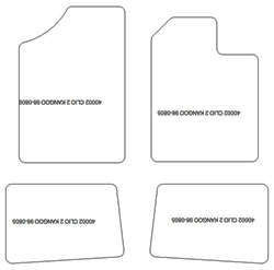 Tappetini per Renault Clio II 1998-08.2005