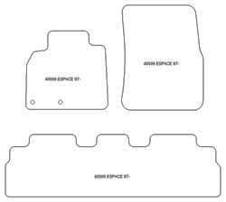 Tappetini per Renault Espace IV 2002-2011