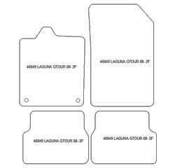 Tappetini per Renault Laguna III Grandtour 07.2007-2015 MTM Plus