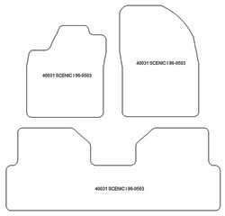 Tappetini per Renault Scenic I 1996-2003 MTM Plus