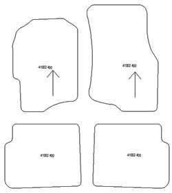 Tappetini per Rover 400 1990-1999 MTM Plus