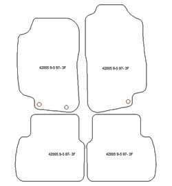 Tappetini per Saab 9-5 1997-2010 MTM Plus