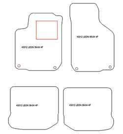 Tappetini per Seat Leon I (1M) 1999-2005