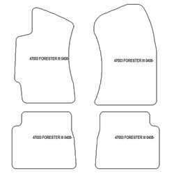 Tappetini per Subaru Forester III (SH) 03.2008-2013