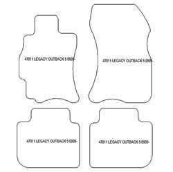 Tappetini per Subaru Legacy V (BR) Wagon 2009-2014 MTM Plus