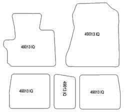 Tappetini per Toyota IQ 2008-2014