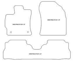 Tappetini per Toyota Prius IV 2012-04.2016