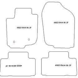 Tappetini per Toyota RAV4 III (XA30) 02.2006-02.2013