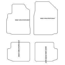 Tappetini per Toyota Yaris I 3 porte 1999-2005 MTM Plus