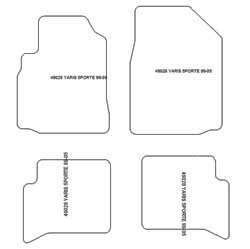 Tappetini per Toyota Yaris I 5 porte 1999-2005 MTM Plus