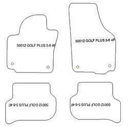 Tappetini per Volkswagen Golf Plus 6 (5K) 04.2009-2014