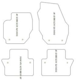 Tappetini per Volvo S80 II 03.2006-2016 MTM Plus