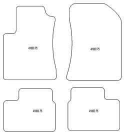 Tappetini per Rover 75 1998-2005