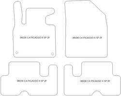 Tappetini per Citroen C4 Picasso II / C4 SpaceTourer 5 posti 07.2013-11.2020