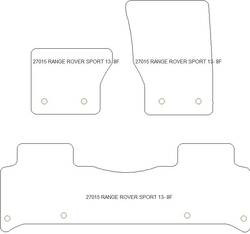 Tappetini per Land Rover Range Rover Sport II (anche Plug-in Hybrid) 09.2013-05.2022 MTM Plus