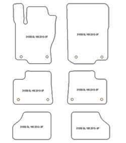 Tappetini per Mercedes Classe GL (X166) 2012-2015 MTM Plus