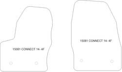 Tappetini per Ford Connect Transit 2014-2023