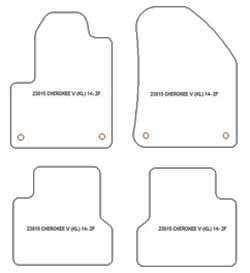 Tappetini per Jeep Cherokee V (KL) 03.2014-12.2021