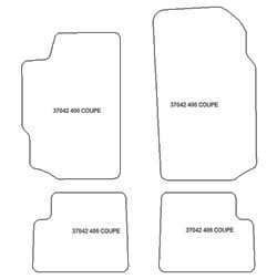 Tappetini per Peugeot 406 Coupe 1996-2004