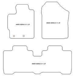 Tappetini per Toyota Verso S 2010-2015