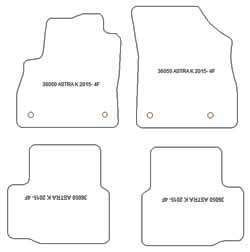 Tappetini per Opel Astra K 11.2015-2022