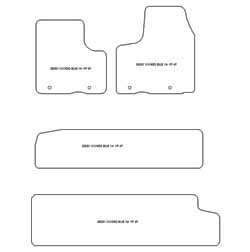 Tappetini per Opel Vivaro bus 2014-02.2019