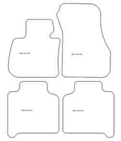 Tappetini per BMW Serie 2 (F46) Gran Tourer 5 posti 03.2015- MTM Plus