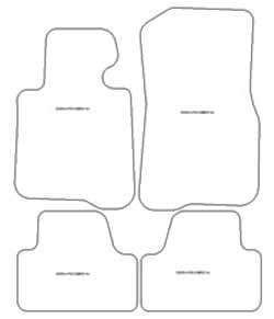 Tappetini per BMW Serie 4 (F33) Cabrio 2014-2021 MTM Plus