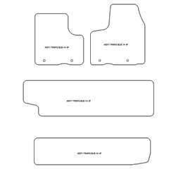 Tappetini per Renault Trafic bus 09.2014-