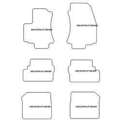 Tappetini per Opel Zafira A 7 posti 1999-04.2005 MTM Plus