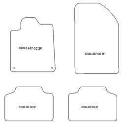 Tappetini per Peugeot 407 Coupe 2004-2011 MTM Plus