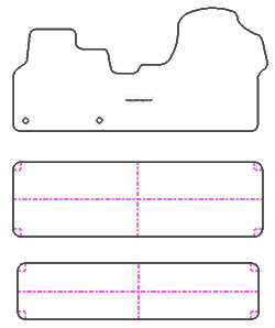 Tappetini per Citroen Jumpy bus (anche Electric) 2016- MTM Plus