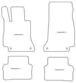 Tappetini per Mercedes Classe E (C238) Coupe 04.2017-07.2023 MTM Plus