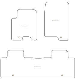 Tappetini per SsangYong Rexton II (Y400) 11.2017-