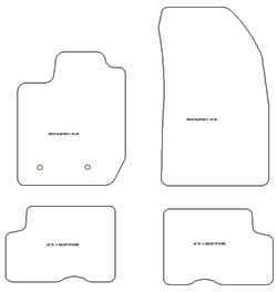 Tappetini per Dacia Duster II 01.2018-05.2024