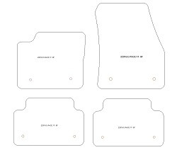 Tappetini per Jaguar E-Pace 2016- MTM Plus