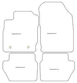 Tappetini per Ford Ecosport 09.2017-