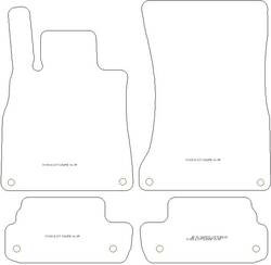 Tappetini auto per Mercedes Classe S (C217) Coupe 2014-