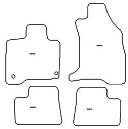 Tappetini auto per Citroen C-Zero 2010-