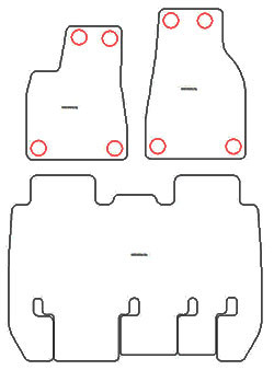 Tappetini per Tesla Model X 5 posti 2016- MTM Plus