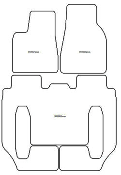 Tappetini per Tesla Model X 6 posti (no central console) 2016- MTM Plus
